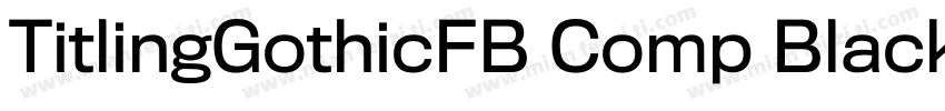 TitlingGothicFB Comp Black字体转换
